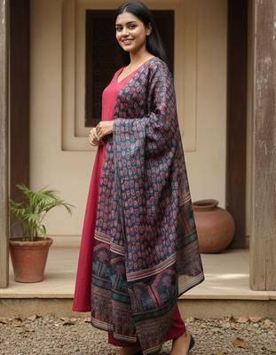 Women Ethnic Motifs Regular Kurta with Trousers & With Dupatta 4