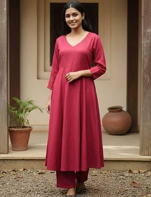 Women Ethnic Motifs Regular Kurta with Trousers & With Dupatta 5