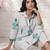 Women Striped Regular Kurta with Trousers