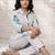 Women Striped Regular Kurta with Trousers