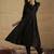 Women Striped Round Neck Gotta Patti Silk Crepe Kurta with Trousers
