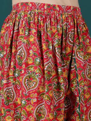 Women Floral Printed Regular Kurta with Dhoti Pants & With Dupatta 4