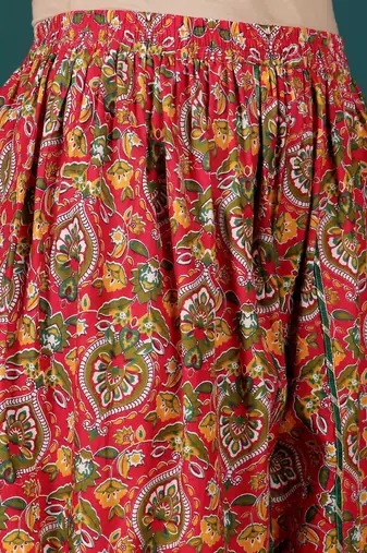 Women Floral Printed Regular Kurta with Dhoti Pants & With Dupatta