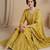 Women Ethnic Motifs Embroidered Regular Thread Work Silk Crepe Kurta with Palazzos & With Dupatta