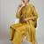 Women Ethnic Motifs Embroidered Regular Thread Work Silk Crepe Kurta with Palazzos & With Dupatta