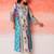 Women Floral Printed Angrakha Kurta with Trousers