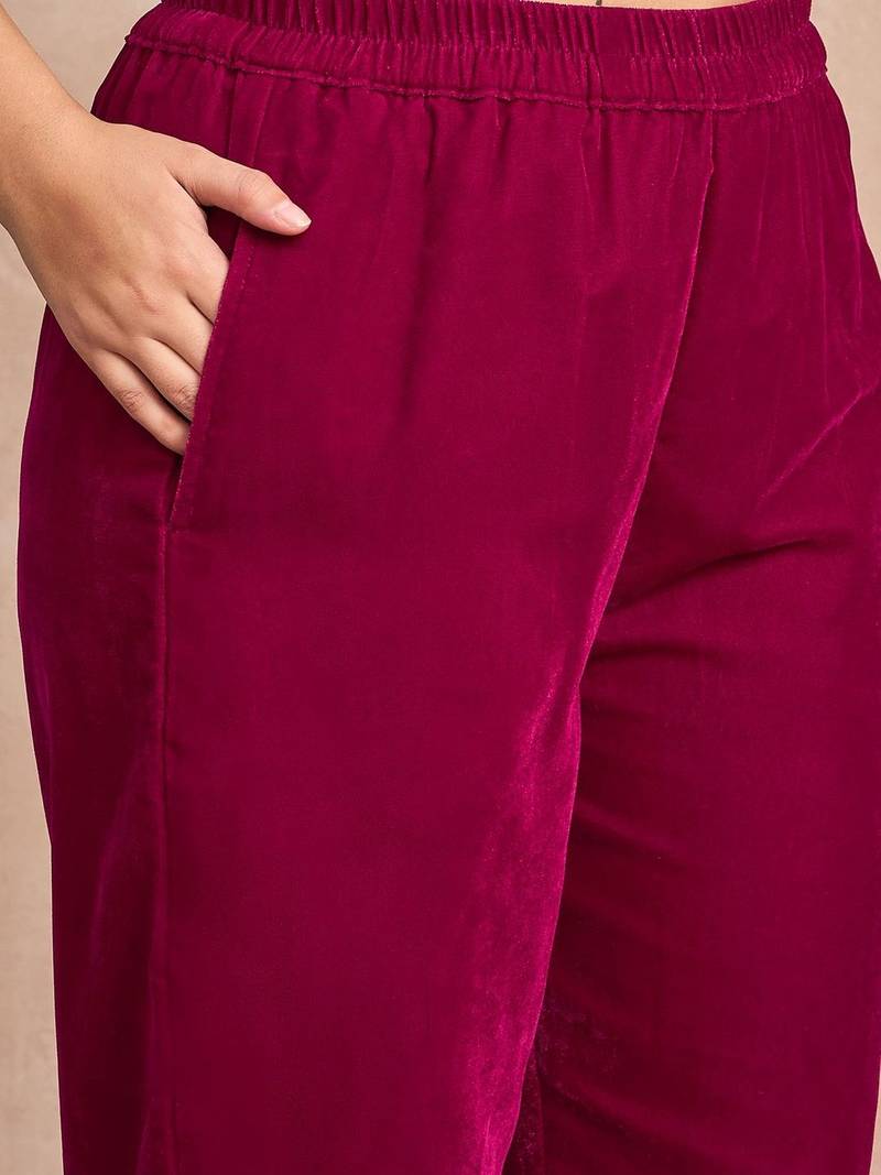 Women Ethnic Motifs Embroidered Kurta with Trousers & Dupatta