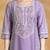 Women Floral Embroidered Kantha Work Pure Cotton Kurta Trousers & With Dupatta