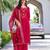 Women Floral Embroidered Regular Thread Work Kurta with Trousers & With Dupatta
