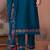 Floral Yoke Design Thread Work Straight Kurta With Trouser And Dupatta