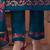 Floral Yoke Design Thread Work Straight Kurta With Trouser And Dupatta