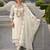 Floral Yoke Design Thread Work Straight Kurta With Dhoti Pants & Dupatta