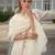 Floral Yoke Design Thread Work Straight Kurta With Dhoti Pants & Dupatta
