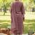 Ethnic Motifs Printed V-Neck Straight Kurta With Trousers & Dupatta