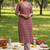 Ethnic Motifs Printed V-Neck Straight Kurta With Trousers & Dupatta