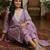 Ethnic Motifs Printed Square Neck Straight Kurta With Trousers & Dupatta