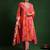 Bandhani Printed V-Neck Kurta With Trouser & Dupatta