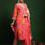 Bandhani Printed V-Neck Kurta With Trouser & Dupatta