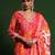 Bandhani Printed V-Neck Kurta With Trouser & Dupatta