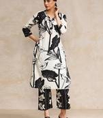 Women Floral Printed Regular Pure Cotton Kurta with Trousers