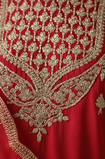 Women Ethnic Motifs Embroidered Regular Kurta with Sharara & With Dupatta