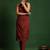 Women Regular Silk Crepe Fusion Kurta with Trousers