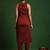 Women Regular Silk Crepe Fusion Kurta with Trousers