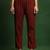 Women Regular Silk Crepe Fusion Kurta with Trousers