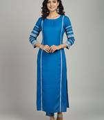 Women Ethnic Motifs Regular Thread Work Kurta with Trousers