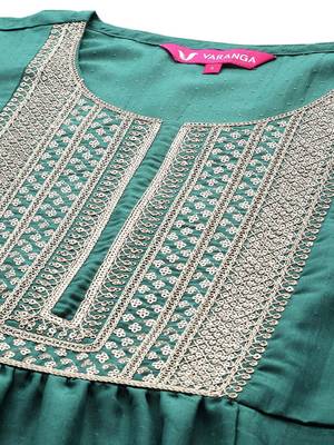 Women Ethnic Motifs Embroidered Sequinned Kurta with Trousers & With Dupatta 3