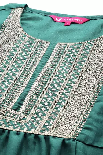 Women Ethnic Motifs Embroidered Sequinned Kurta with Trousers & With Dupatta