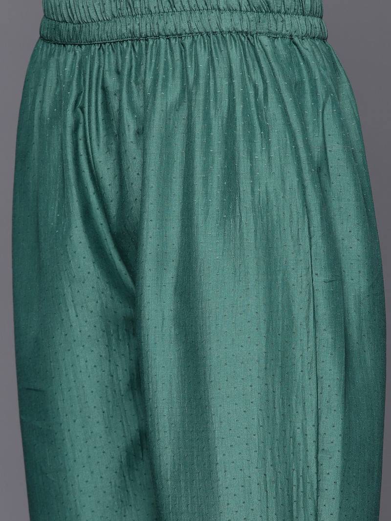 Women Ethnic Motifs Embroidered Sequinned Kurta with Trousers & With Dupatta