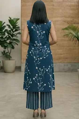 Women Floral Printed Regular Kurta with Palazzos