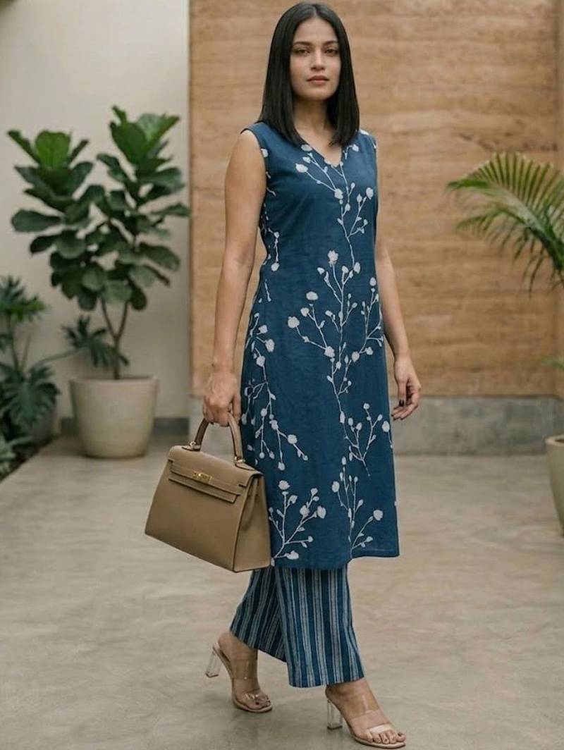 Women Floral Printed Regular Kurta with Palazzos
