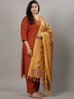 Women Floral Regular Kurta with Trousers & With Dupatta 3