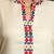 Embroidered Thread Work Mandarin Collar Straight Kurta with Trousers & Dupatta
