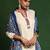 Embroidered Thread Work Mandarin Collar Straight Kurta with Trousers & Dupatta