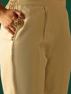 Women Ethnic Motifs Embroidered Regular Thread Work Kurta with Trousers & With Dupatta 5