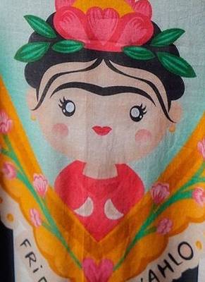 Mul Cotton Striped Printed A Line Kurta With Solid Trouser 5