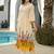 Women Printed Panelled Thread Work Kurta with Trousers