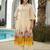 Women Printed Panelled Thread Work Kurta with Trousers