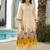 Women Printed Panelled Thread Work Kurta with Trousers