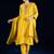 Floral Yoke Design Beads & Stones Straight Kurta With Trousers & Dupatta