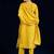 Floral Yoke Design Beads & Stones Straight Kurta With Trousers & Dupatta