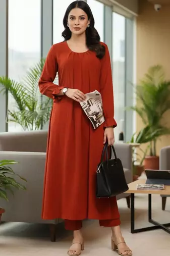 Women Regular Kurta with Trousers