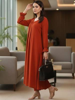 Women Regular Kurta with Trousers 7
