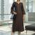Women Regular Thread Work Kurta with Trousers