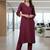 Women Ethnic Motifs Regular Thread Work Kurta with Trousers