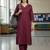 Women Ethnic Motifs Regular Thread Work Kurta with Trousers