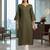 Women Regular Thread Work Kurta with Trousers
